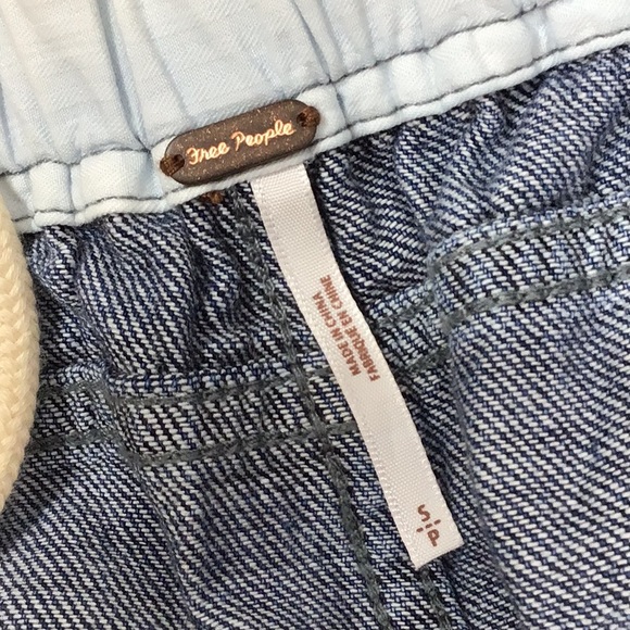 Free People blue floral pattern joggers S - Picture 7 of 11